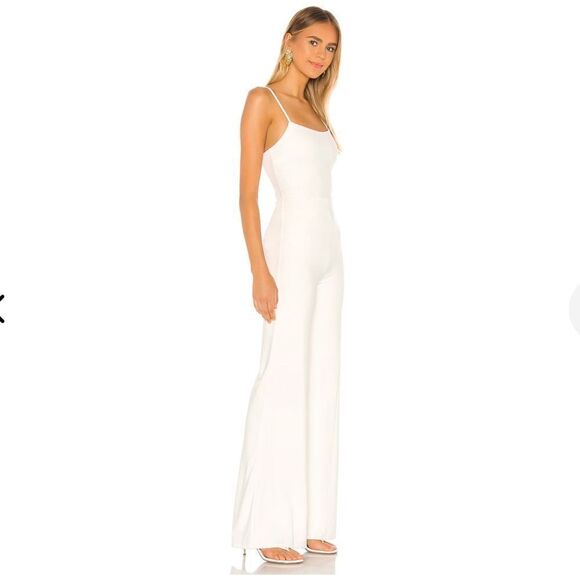 NWT Lovers + Friends Revolve Lavinia Jumpsuit White Large Revolve - Picture 14 of 16